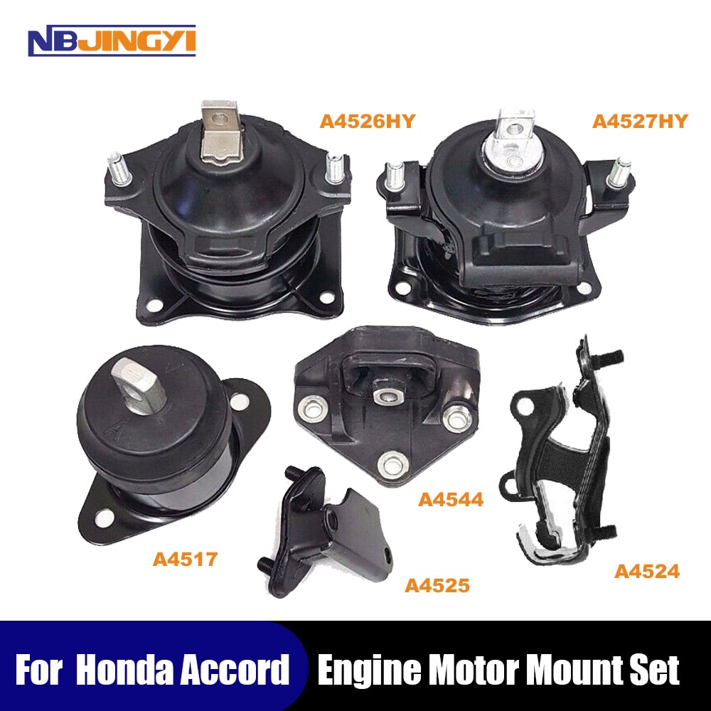 1K0011 6PCS Engine Motor Mount Kit for 2003-2007 Honda Accord 3.0L for Auto