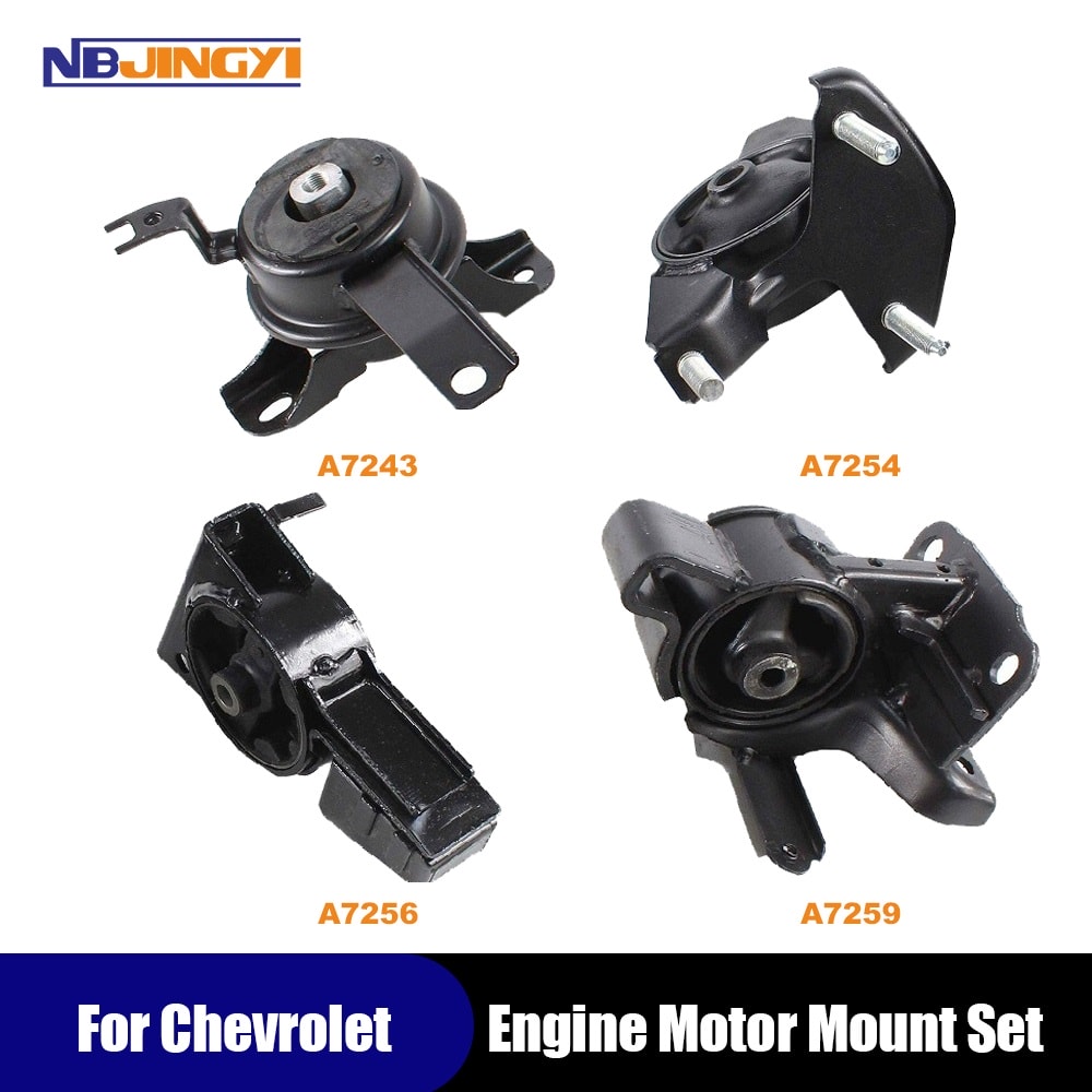 1K0021 Right, Front, Rear Engine & 4 Speed Automatic Transmission Mounts 4pc Fit 98-02 Toyota Corolla 1.8L