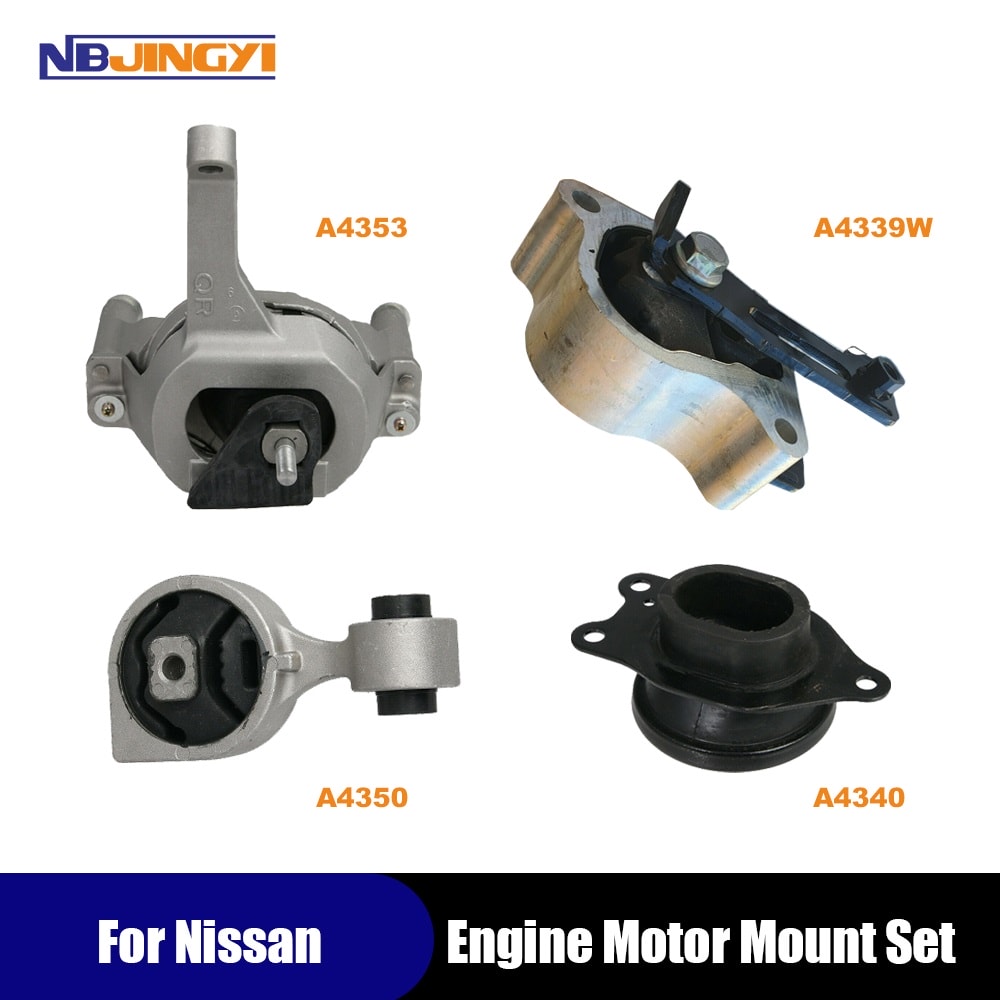 1K0022W Enigne Motor & Transmission Mount Set for 2007-2012 Nissan Altima 2.5L Auto CVT 4