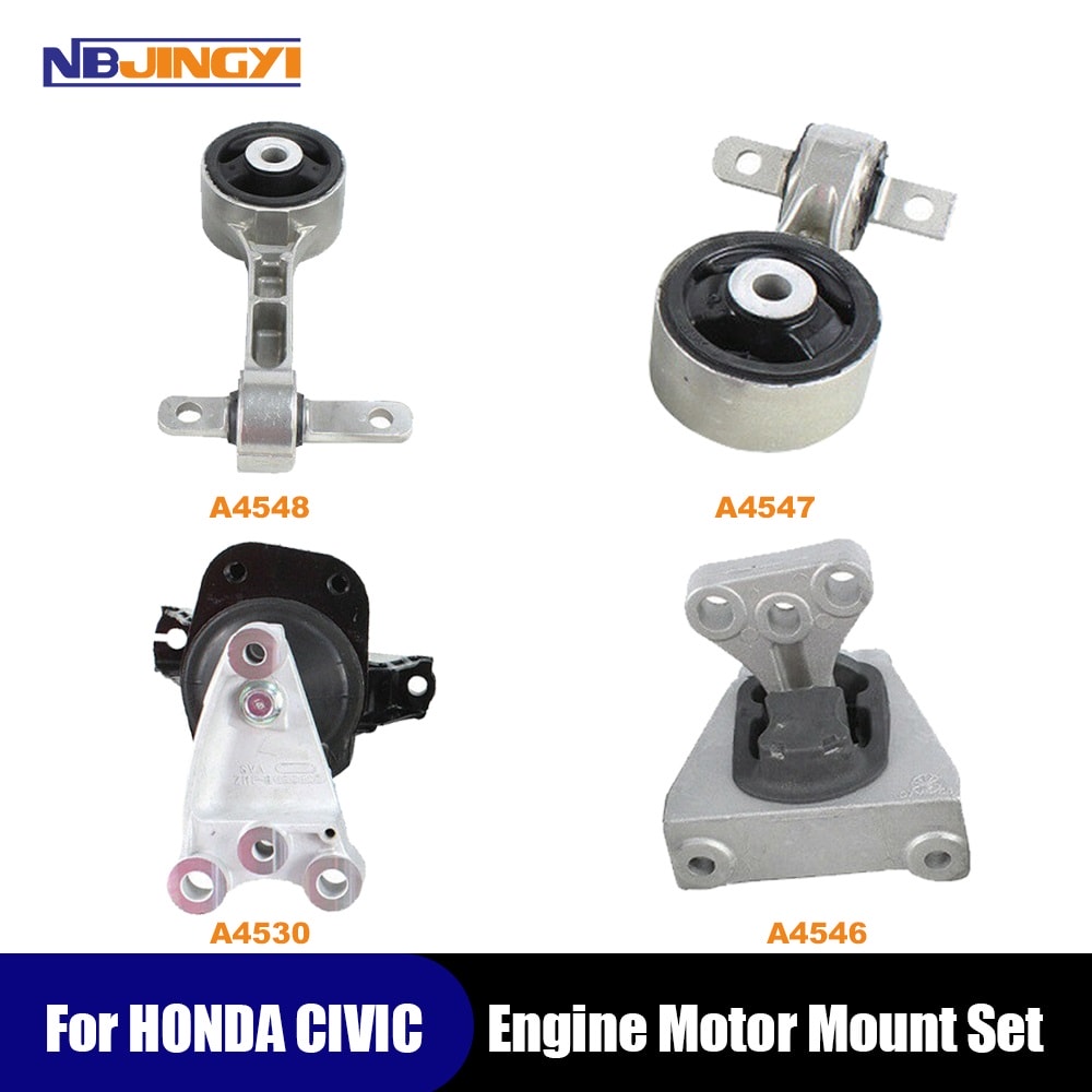 1K0025 Engine & Manual Transmission Mount Set 4PCS for Honda Civic 2006-2011 L4 1.8L