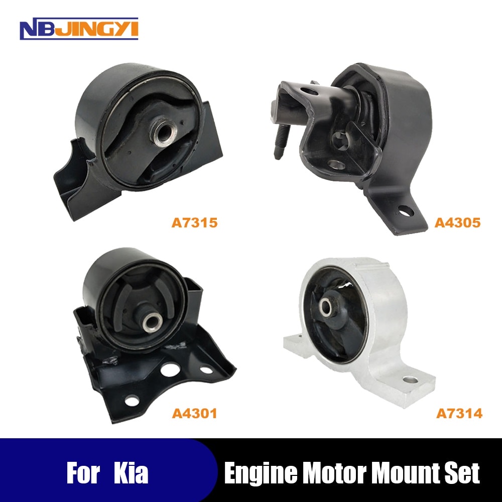 1K0033 Right Front Rear Engine Motor & Automatic Transmission Mount 4pc Kit for 2000-2006 Nissan Sentra 1.8L  Auto Trans