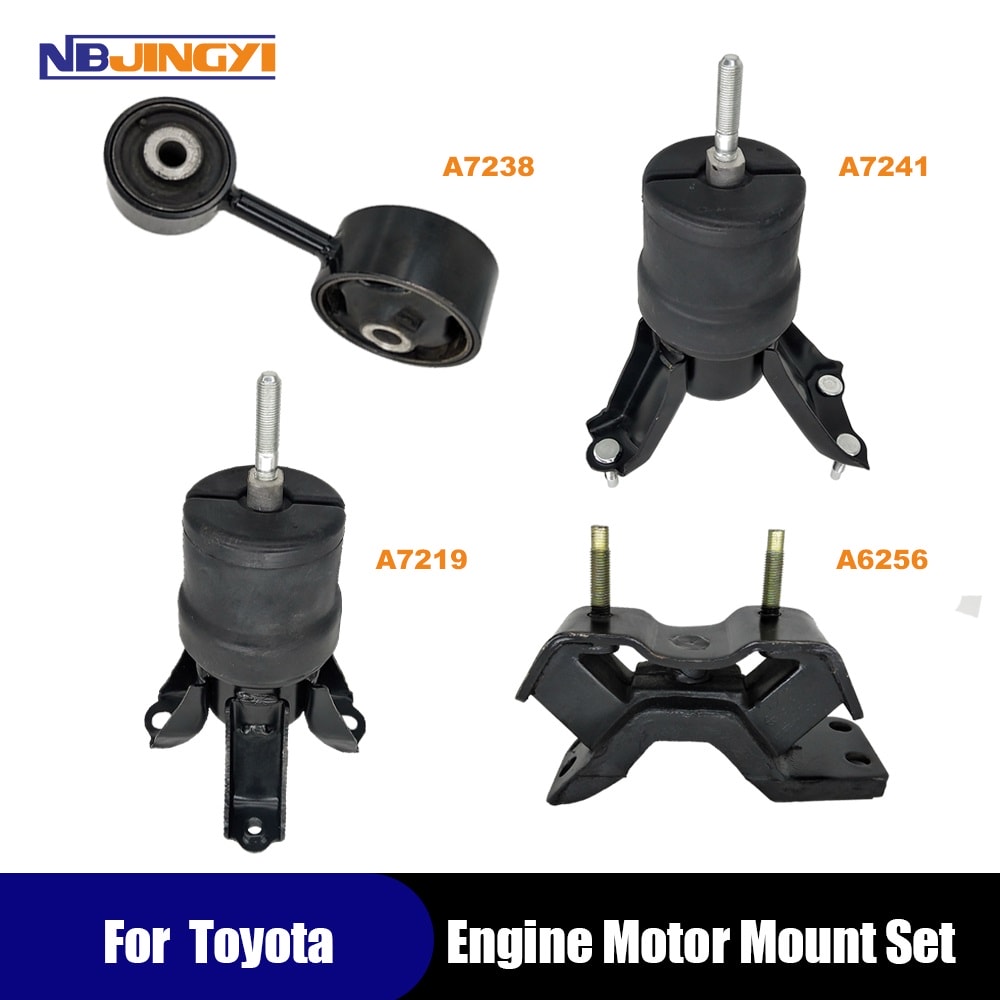 1K0040 4Pcs Engine Motor & Trans Mount For Toyota Camry 2.2L 97-01 / Solara 2.2L 99-01