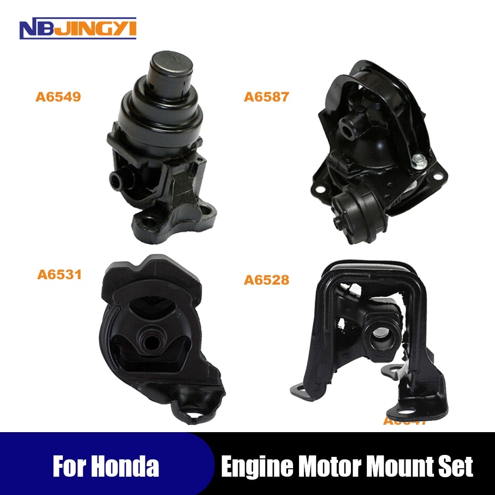 1K0048 Engine Motor & Trans. Mount Set 4PCS 1994-1997 for Honda Accord 2.2L & 95-98 Honda Oddyssey for Auto