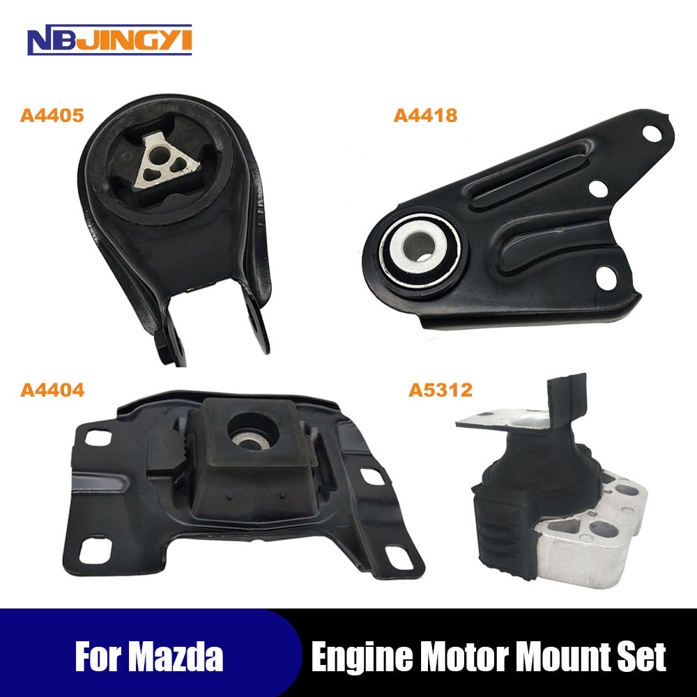 1K0049 Motor Mounts 4PCS Replacement for 06-10 Mazda 5 2.3L 04-09 Mazda 3 2.0L 2.3L