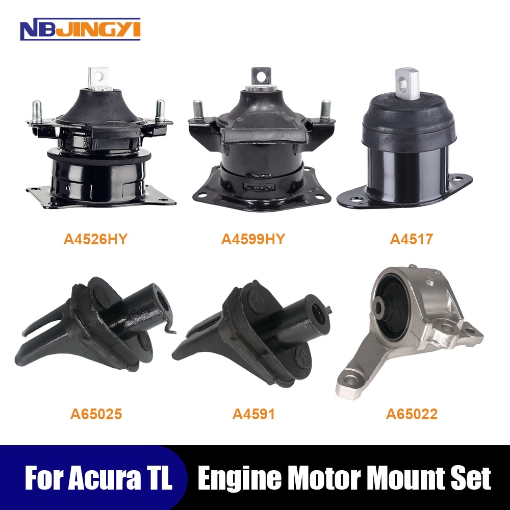 1K0054 Engine Motor & Trans Mount Set 6pcs for 2007-2008 Acura TL 3.2L 3.5L AUTO