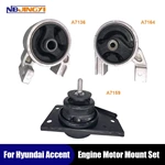 1K0055 Engine Motor Mounts 3Pcs Set for Kia Rio & Hyundai Accent06-11 1.6L