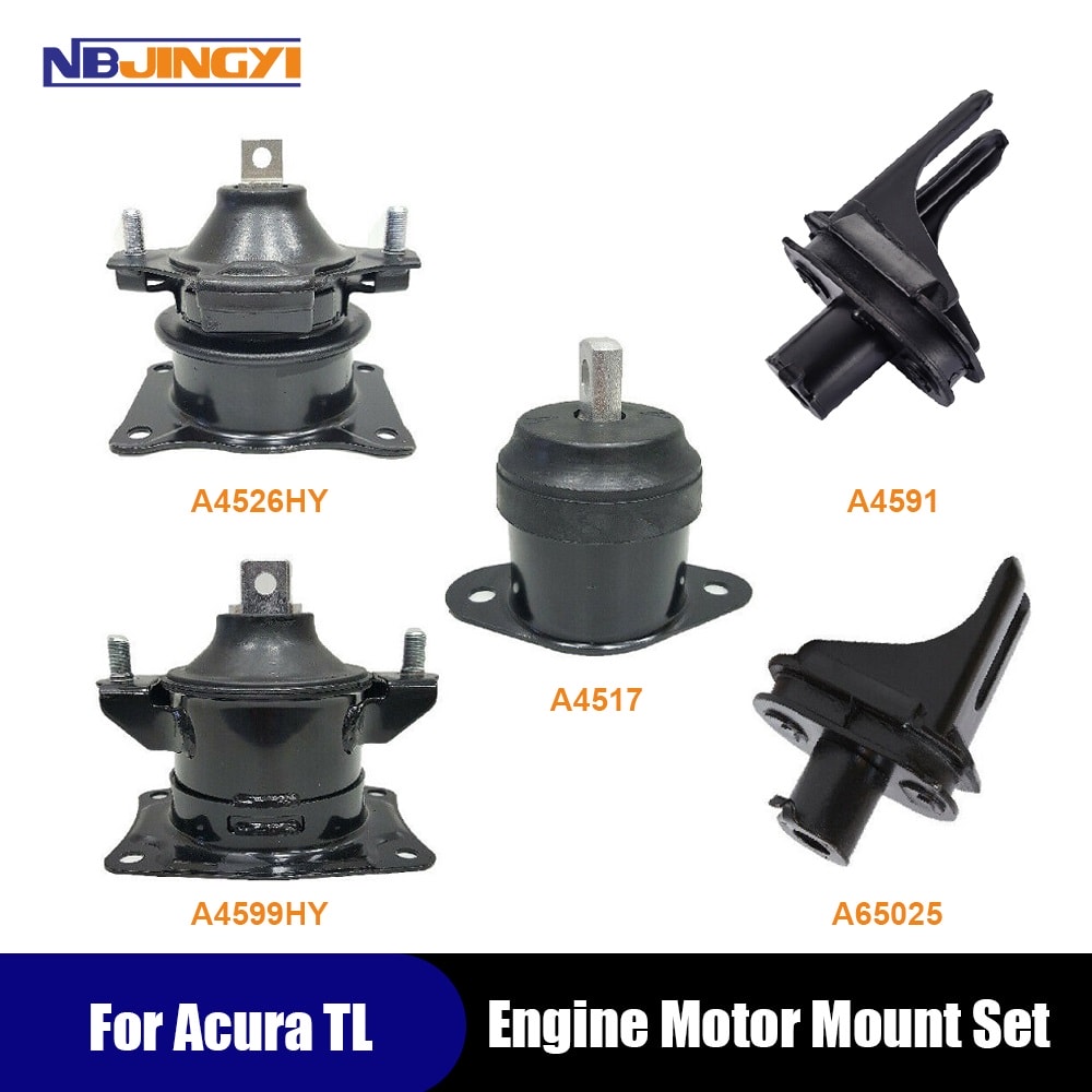 1K0056 Suspension Subframe & Engine Mounts Set 5pcs For Acura Tl 3.2l 3.5l Hydraulic