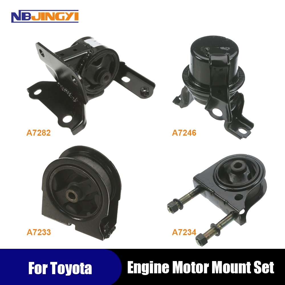 1K0058 Engine Motor & Transmission Mount Set 4PCS 1998-2000 for Toyota RAV4 2.0L