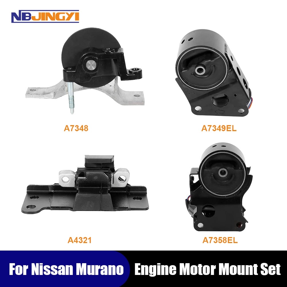 1K0059 Engine & Trans Mount 4PCS. with Sensors 2003-2008 for Nissan Maxima, Murano 3.5L