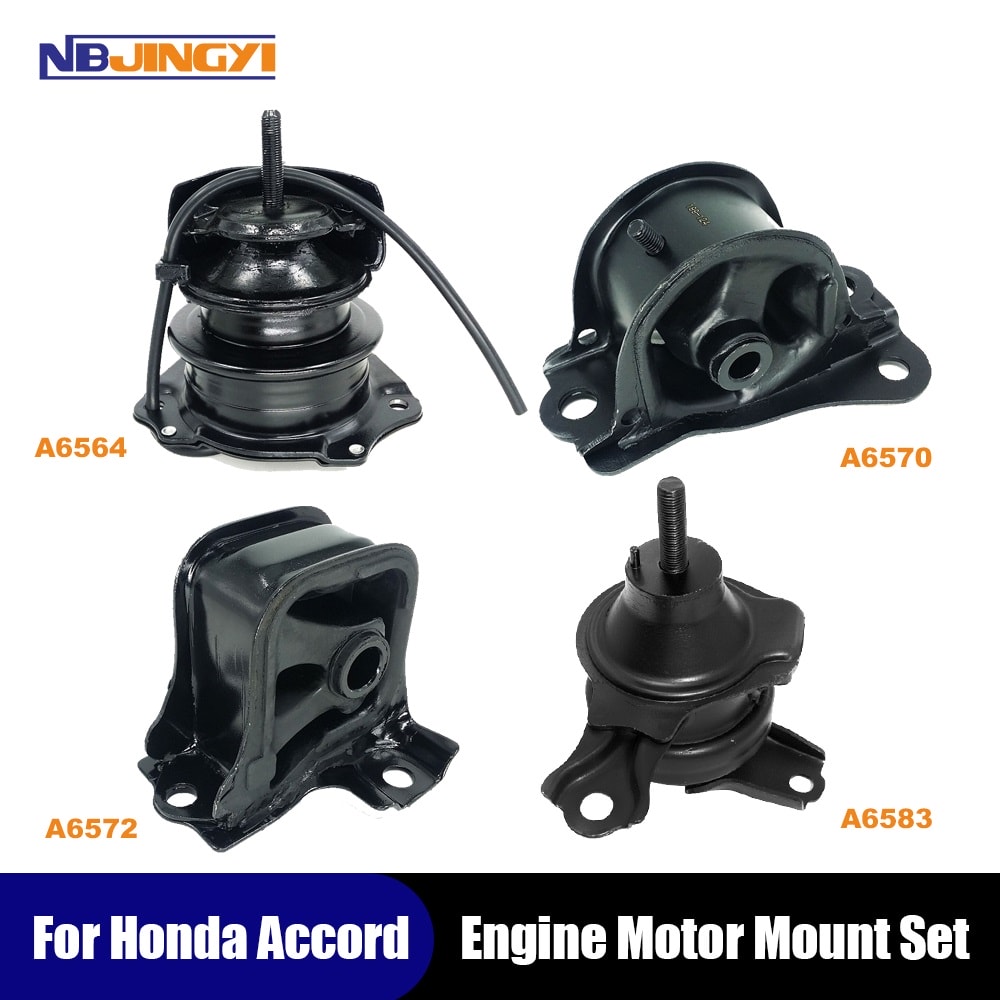 1K006 Fits 98-99 Honda Accord 2.3L AUTO Motor &Trans Mount Set 4PC No Vaccum Hose