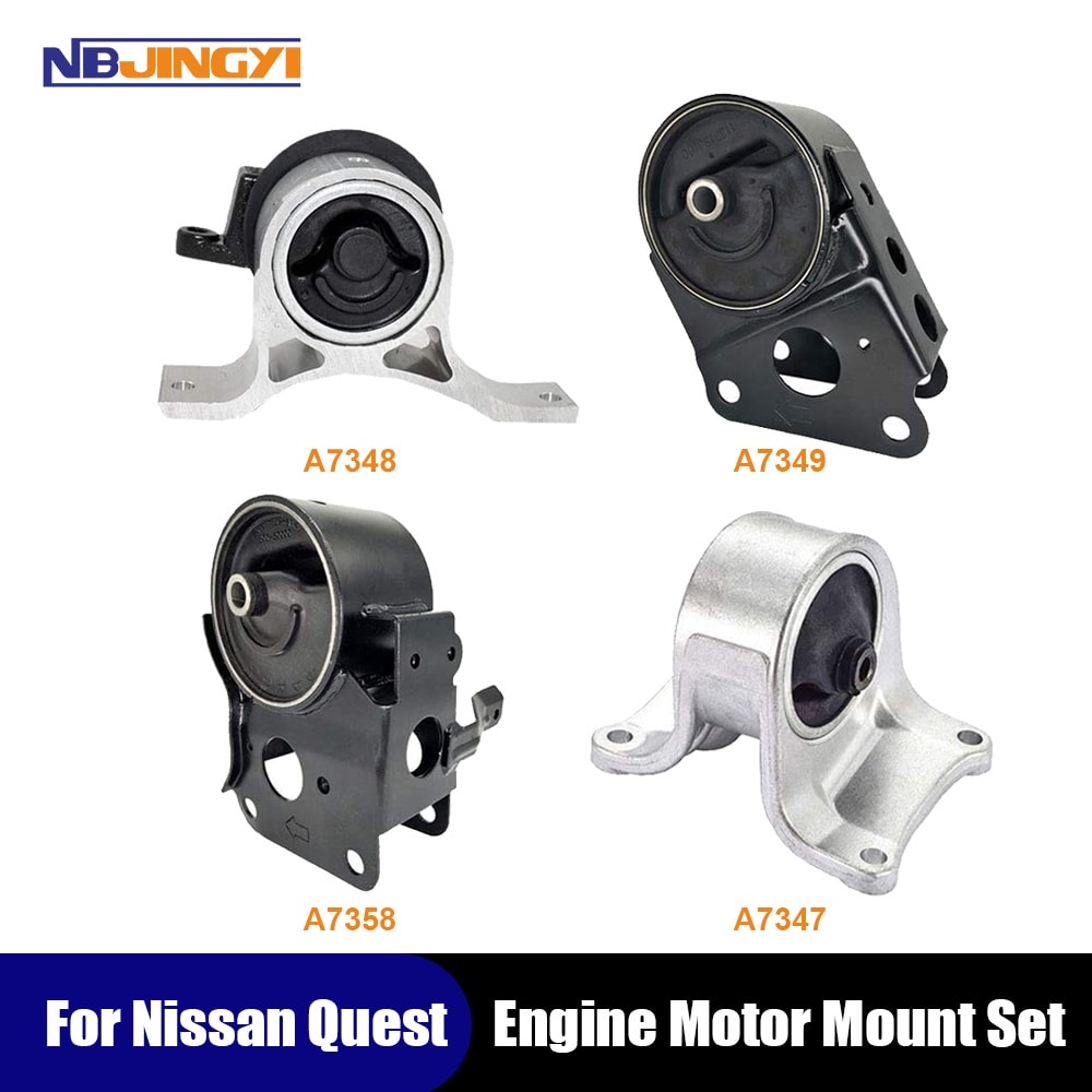 1K0061 Kit 4 Pcs Engine Motor & Auto Trans Mount for-2002-2004 Nissan Altima V6 3.5L