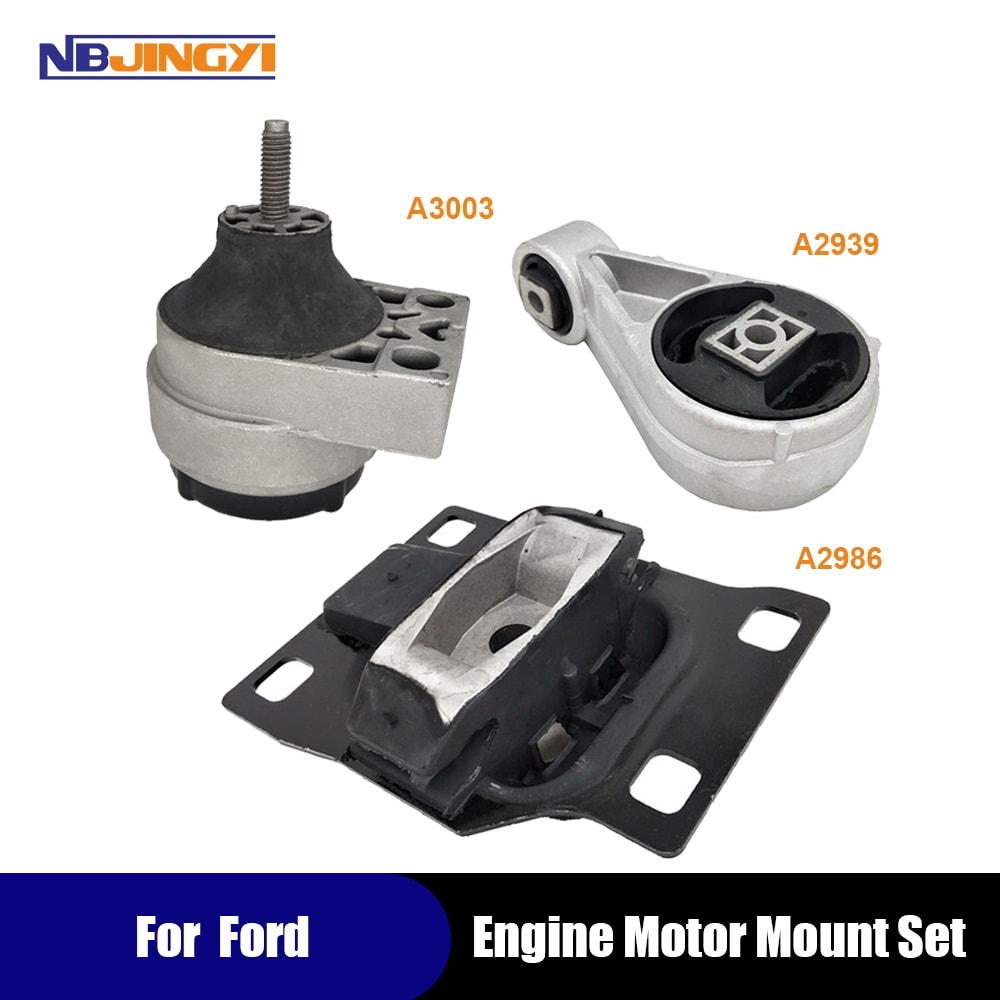 1K0070 Engine Motor & Trans Mount Set 3PCS 2000-2004 for Ford Focus 2.0 DOHC Except SVT