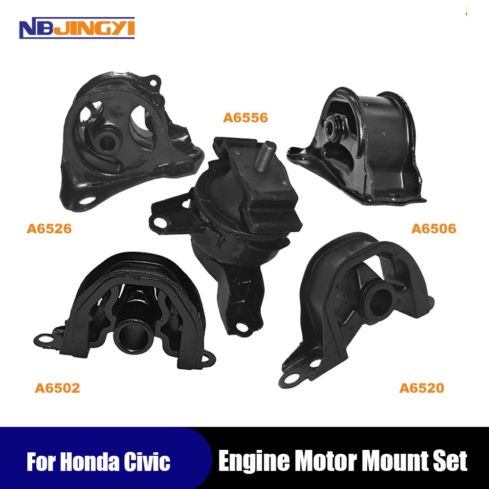 1K008 5PCS Motor Mounts Replacement for 1996-2000 Honda Civic 1.6L L4