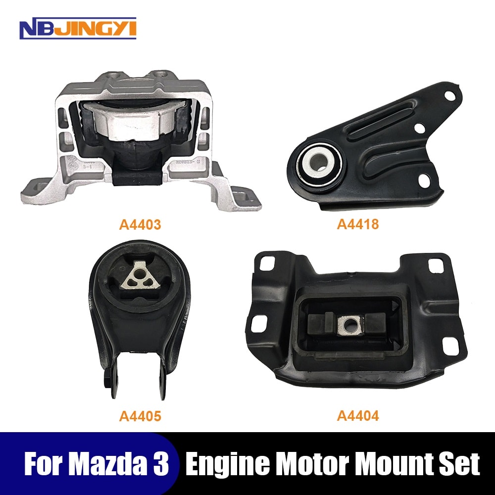 1K0081 Engine Motor&Trans Mount Set 4PCS For 2004-2009 Mazda 3 2.3L w/o Turbo