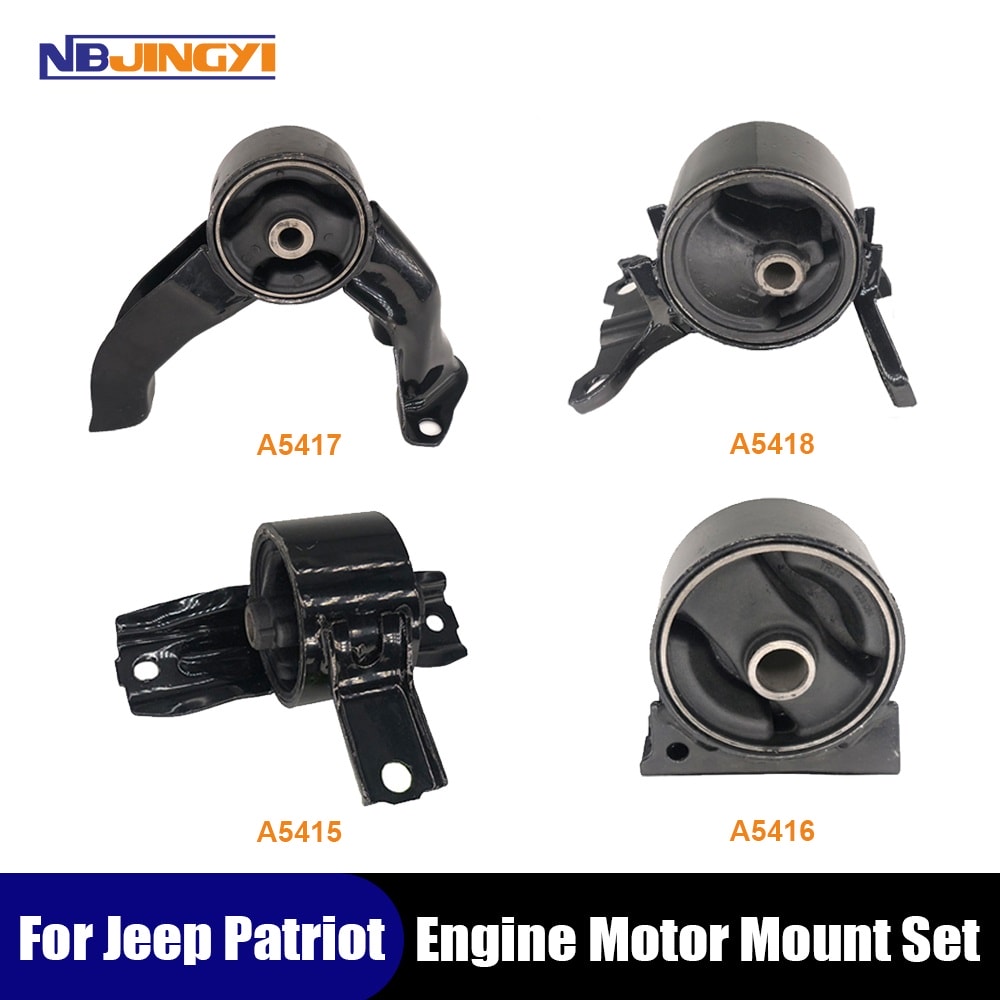 1K0082 Engine & Trans Mount 4PCS 2007-2017 for Dodge Jeep, Caliber Compass Patriot 2.0L