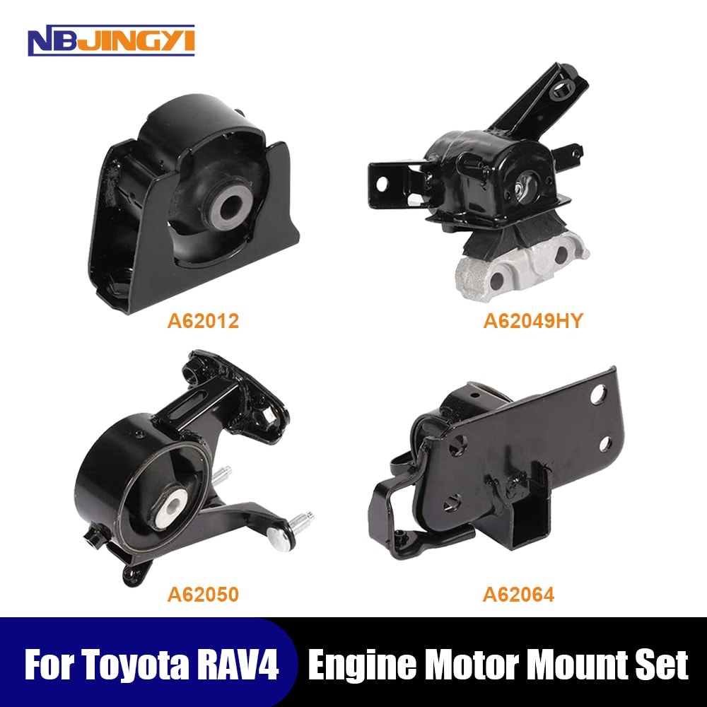 1K0090 Engine Motor & Transmission Mount Set 4PCS for 2006-2008 Toyota RAV4 2.4L