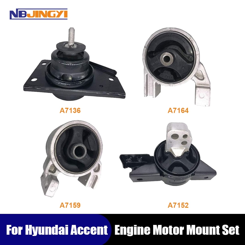 1K0091 Engine Motor Mounts & Transmission Mount 4PCS for Kia Rio, Rio5 11-06 L4-1.6L