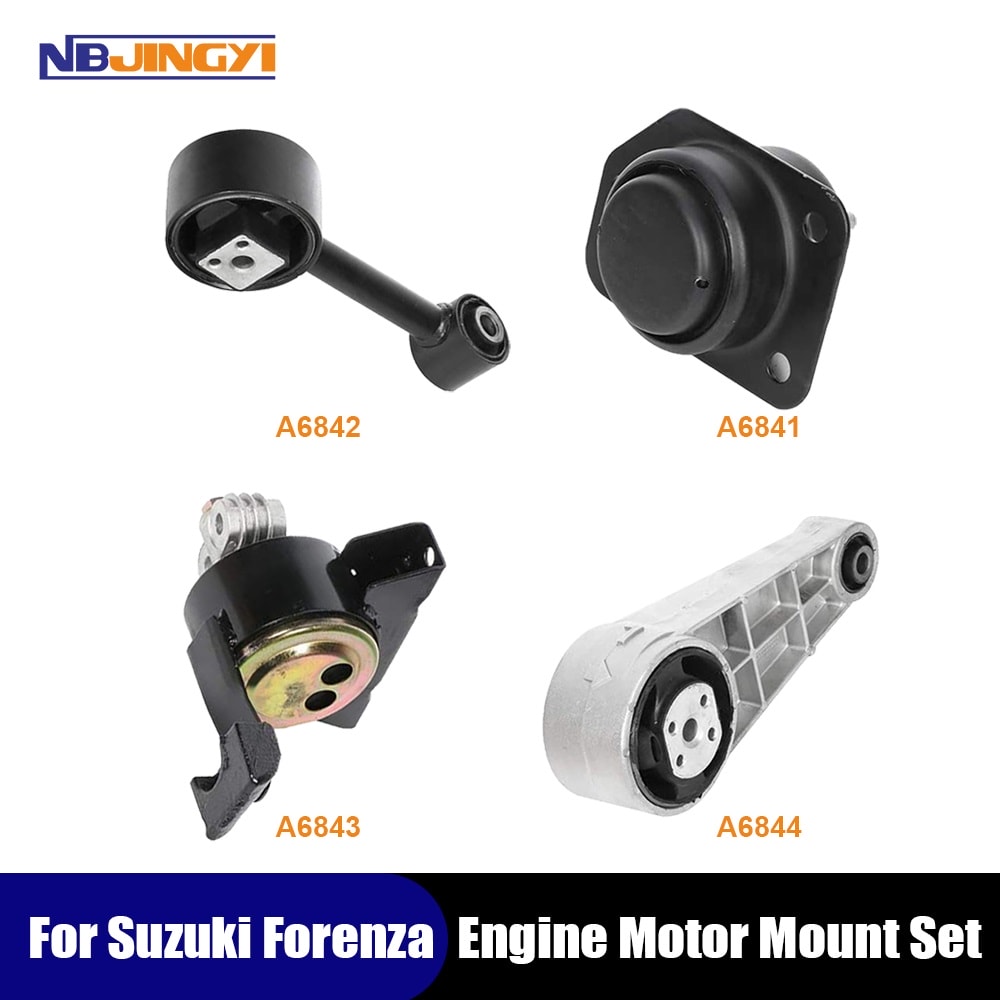 1K0092 Motor&Trans Mount Set 4PCS For Suzuki 04-08 Forenza/05-08 Reno, 2.0L