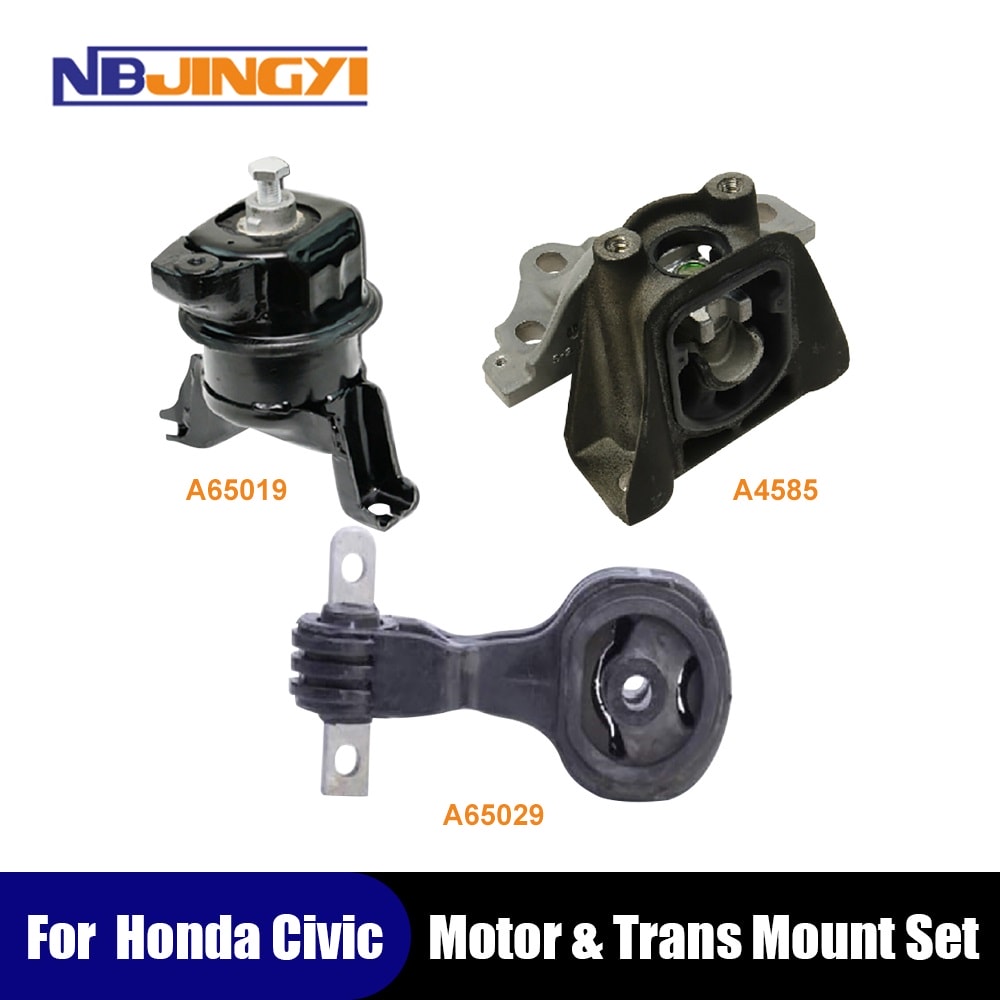 1K0097 Quality Engine & Trans. Mount 3PCS Set for 2006-2011 Honda Civic 1.3L Hybrid