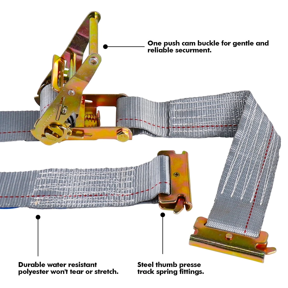 E Hook Polyester Ergo Ratchet Tie Down Lashing Strap