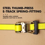 Ratchet Tie Down Straps  3300 lbs Break Strength