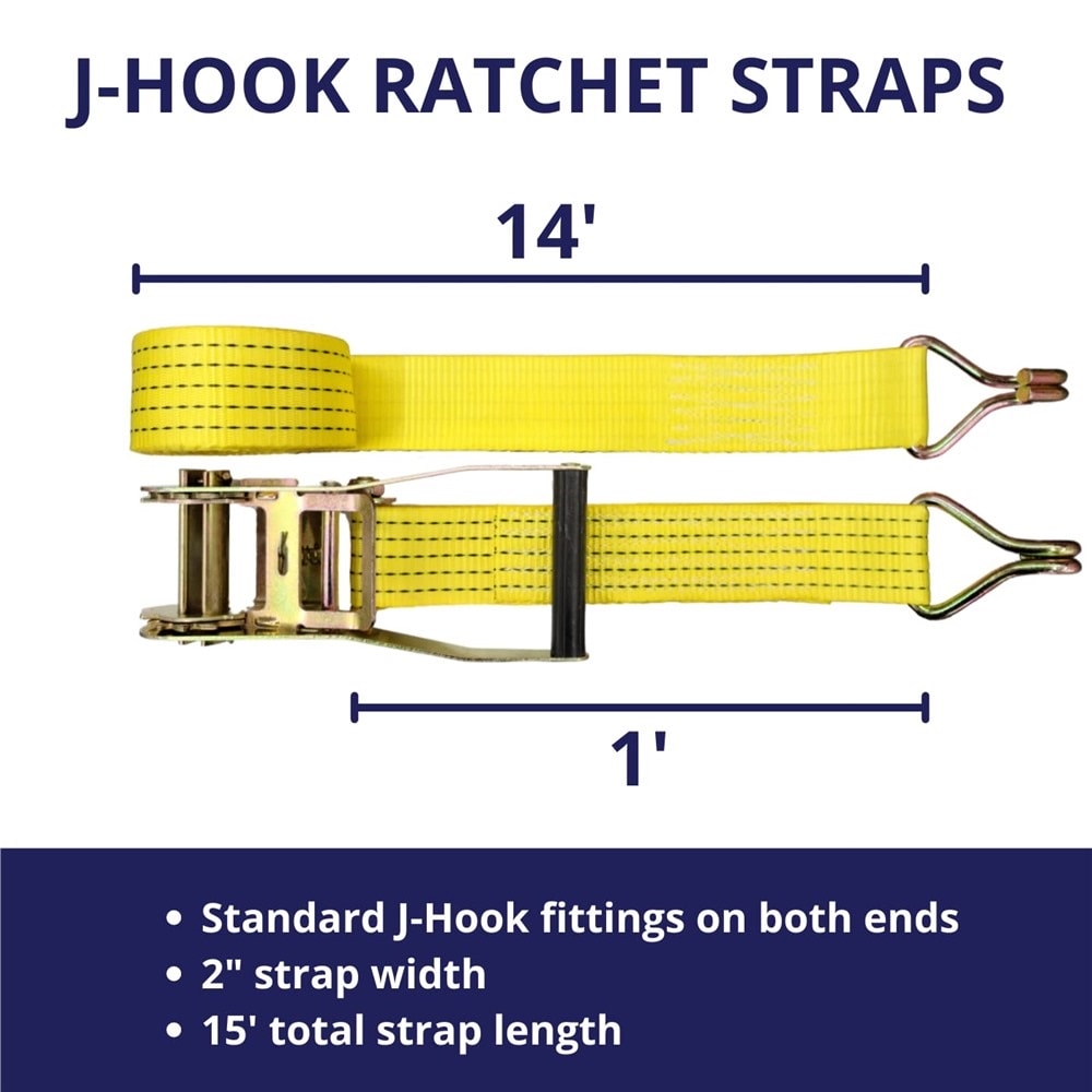 1 Inch Retractable Ratchet Tie Down Strap With Coated S Hooks