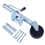 1BJY-TJ-01 Zinc Marine Trailer Jack Heavy-Duty Swivel Mount with 6-Inch Wheel