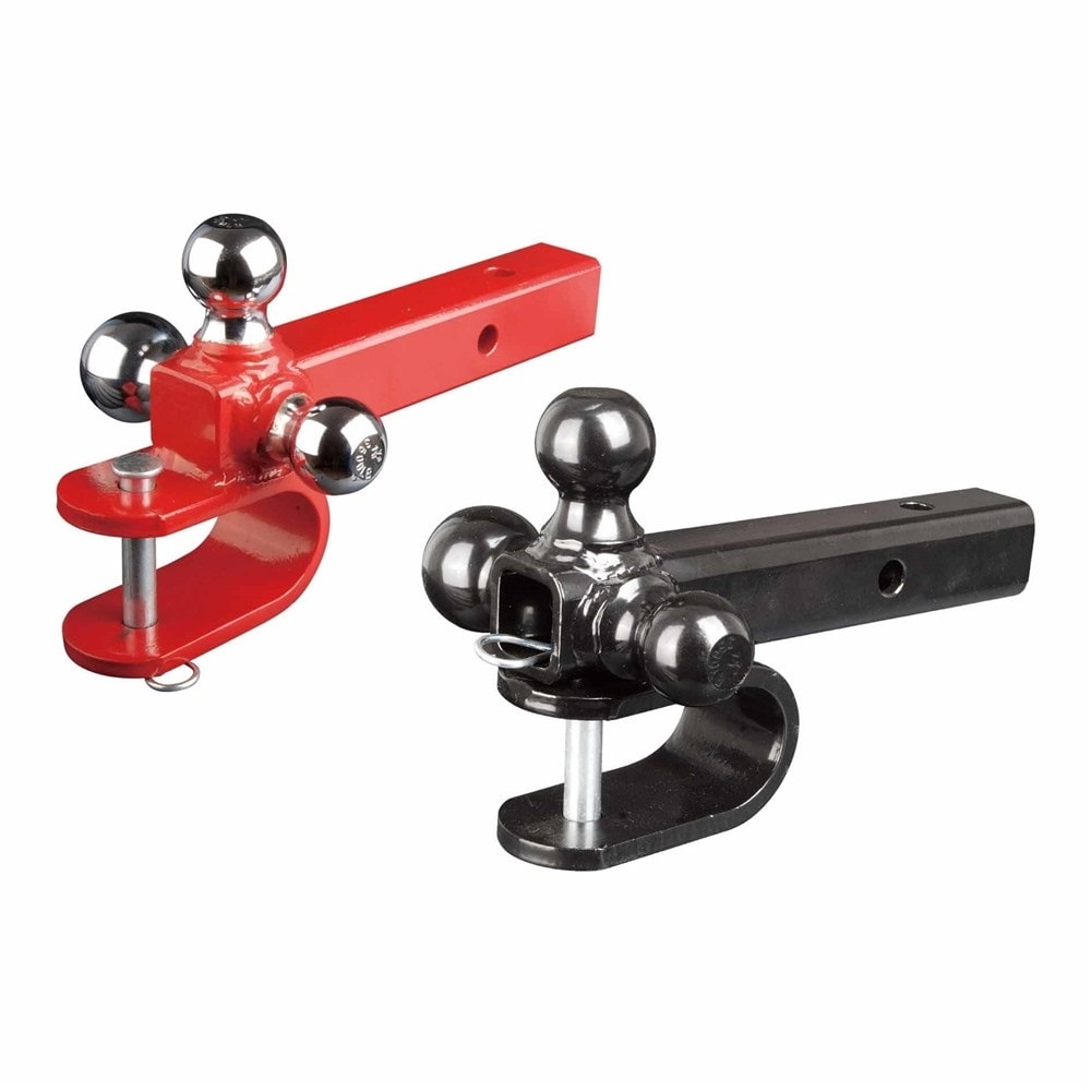 1BJY-HM-59 Towing Hitch Ball Mount Tri-ball Mount with Clevis Hook Chrome Ball