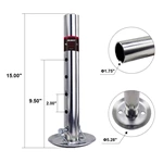 1BJY-JT-03 Adjustable Trailer Jack Base feet Jack Stand Drop Leg with 1.75 inch ID for Jacks Foot Jack Camper Accessories