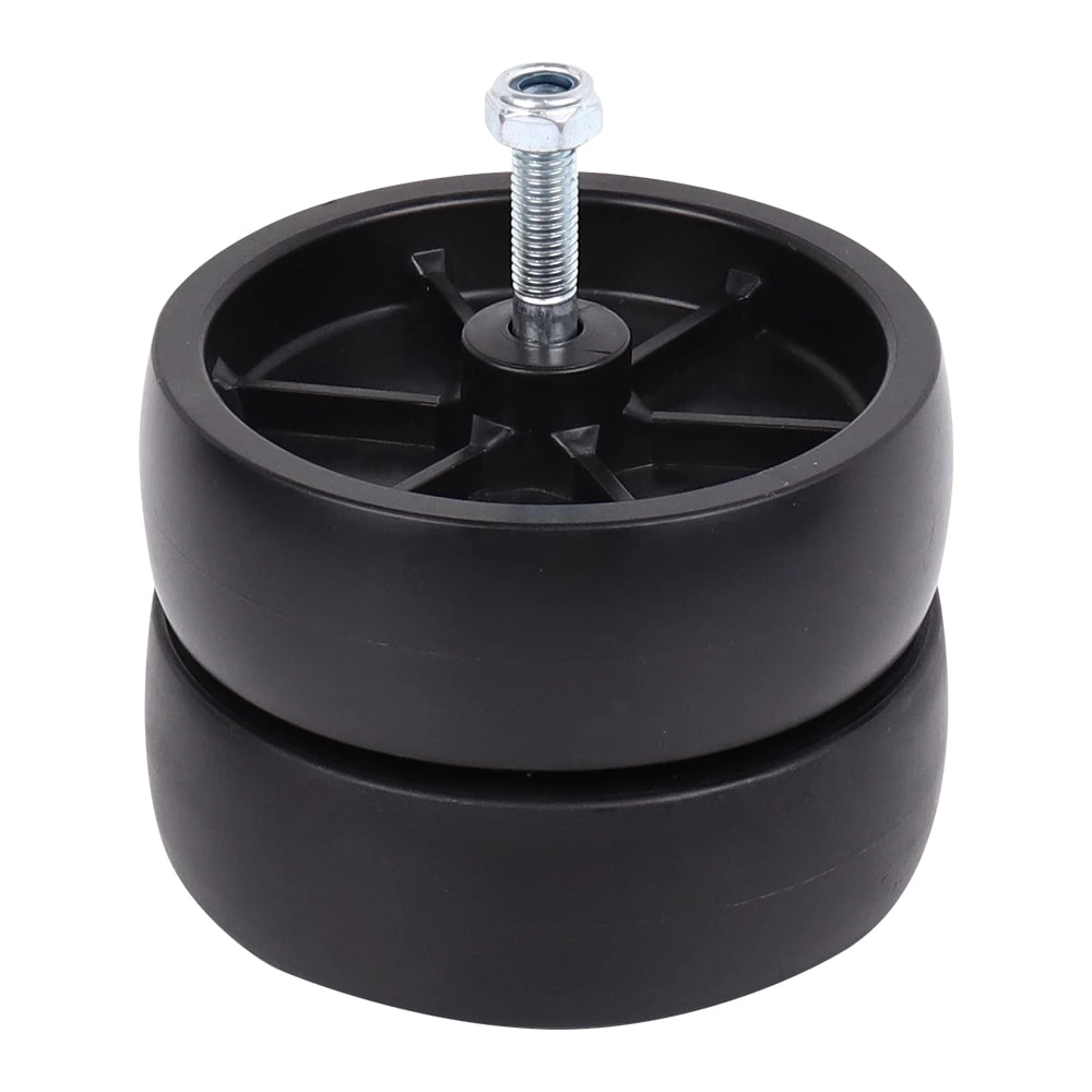 1BJY-JW-04 6inch Trailer Swirl Jack Caster Dual Wheel 2000lbs Capacity without Bracket