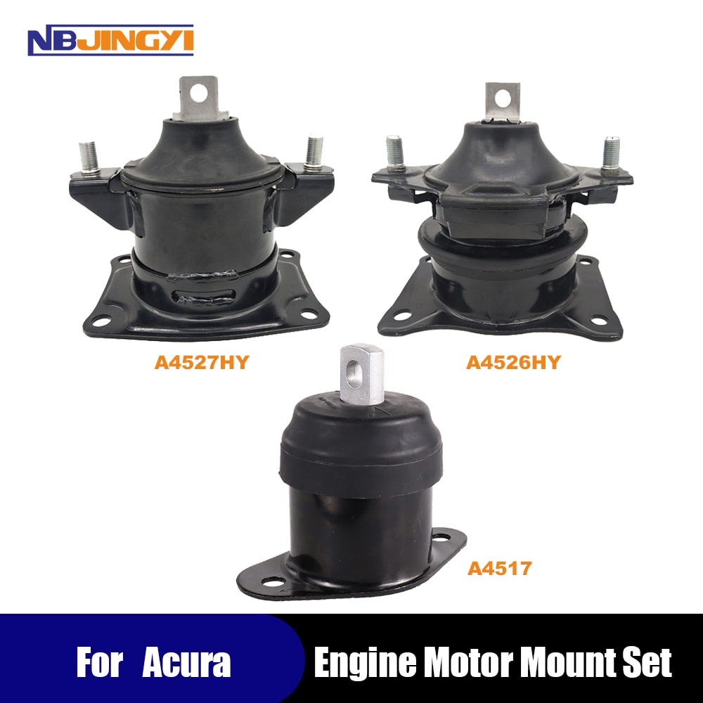 1K0126 Front&Front R.&Rear Motor Mount 3PCS For 04-08 Acura TL 3.2L AUTO Trans