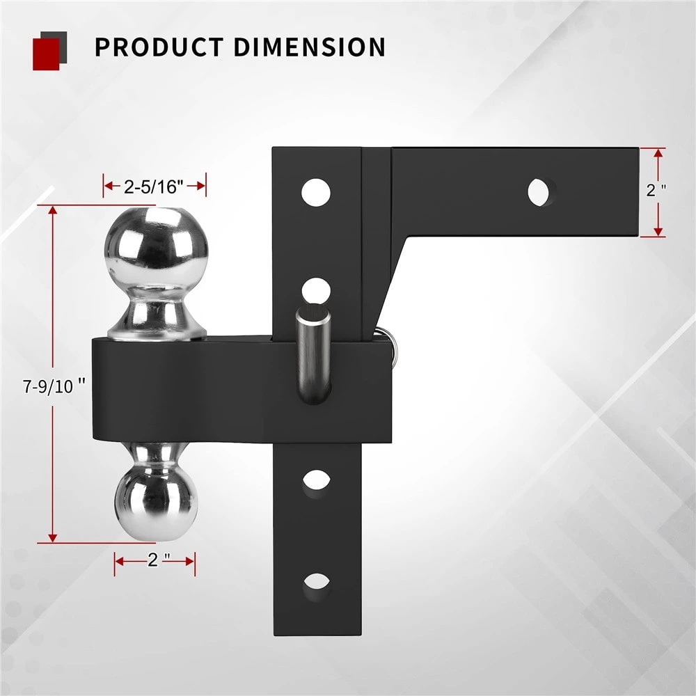1BJY-HM-65 High Quality Reversible Ball Mount with Good Price Suitable for 2.5in Receiver