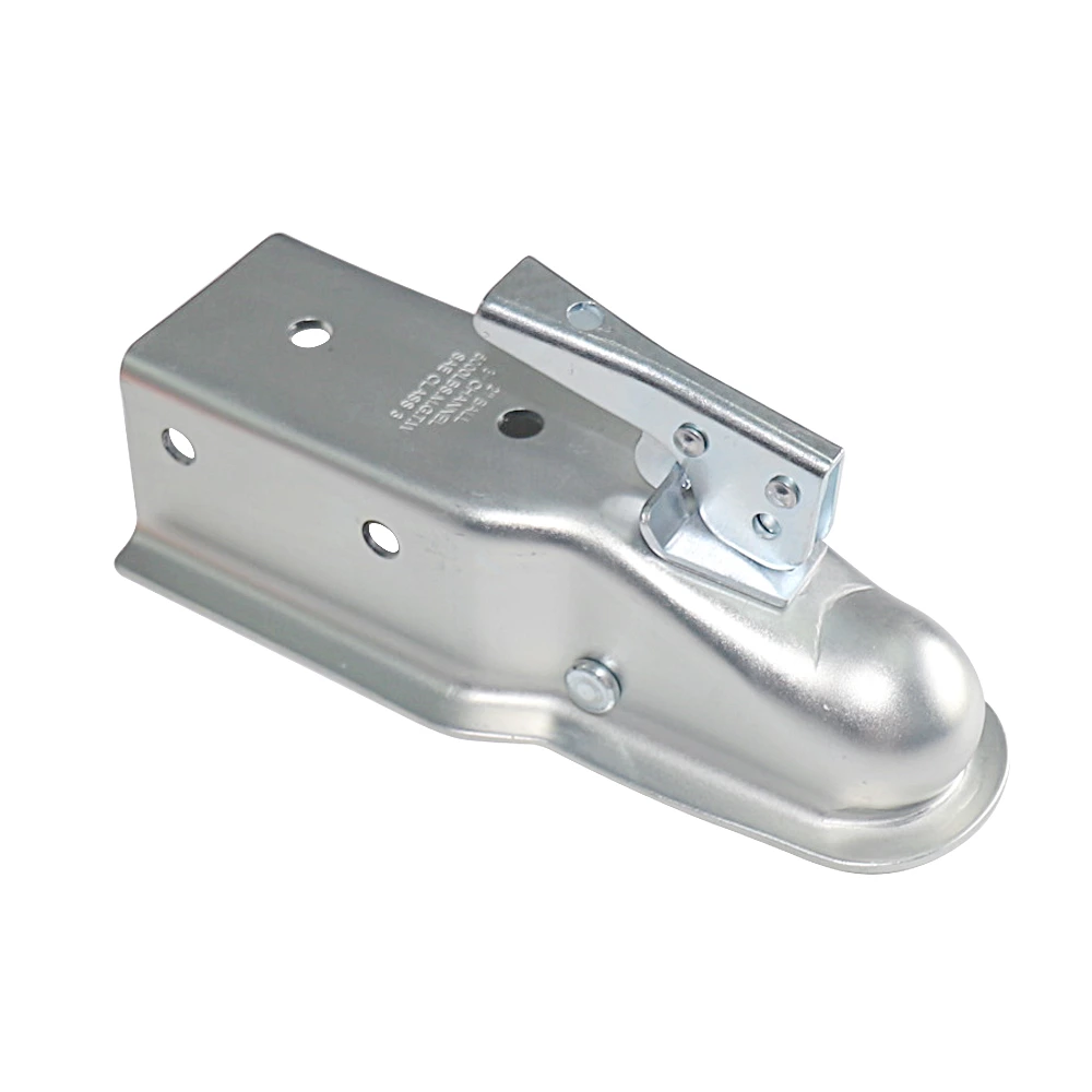 Acoplador de remolque de lengüeta recta de alta calidad, bola de enganche de 2 pulgadas, canal de 3 pulgadas, capacidad de 5000 lb