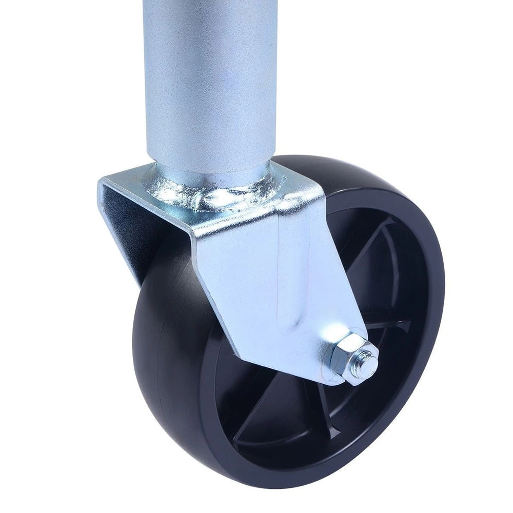 1BJY-TJ-01 Zinc Marine Trailer Jack Heavy-Duty Swivel Mount with 6-Inch Wheel