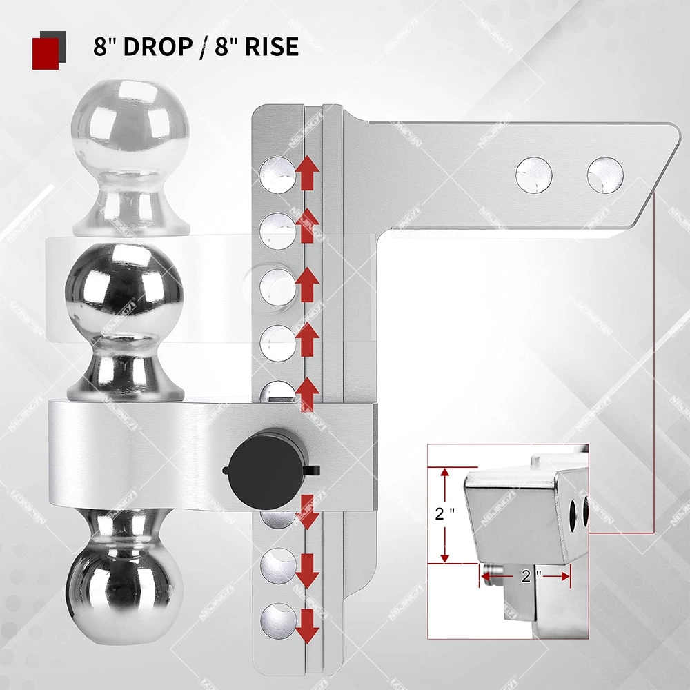 1BJY-HM-42 High Quality Reversible Ball Mount Suitable for 2in. Receiver