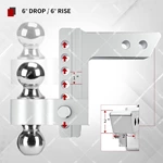 1BJY-HM-41 Customized Trailer Hitch Ball Mount Aluminum Alloy Adjustable Ball Mount