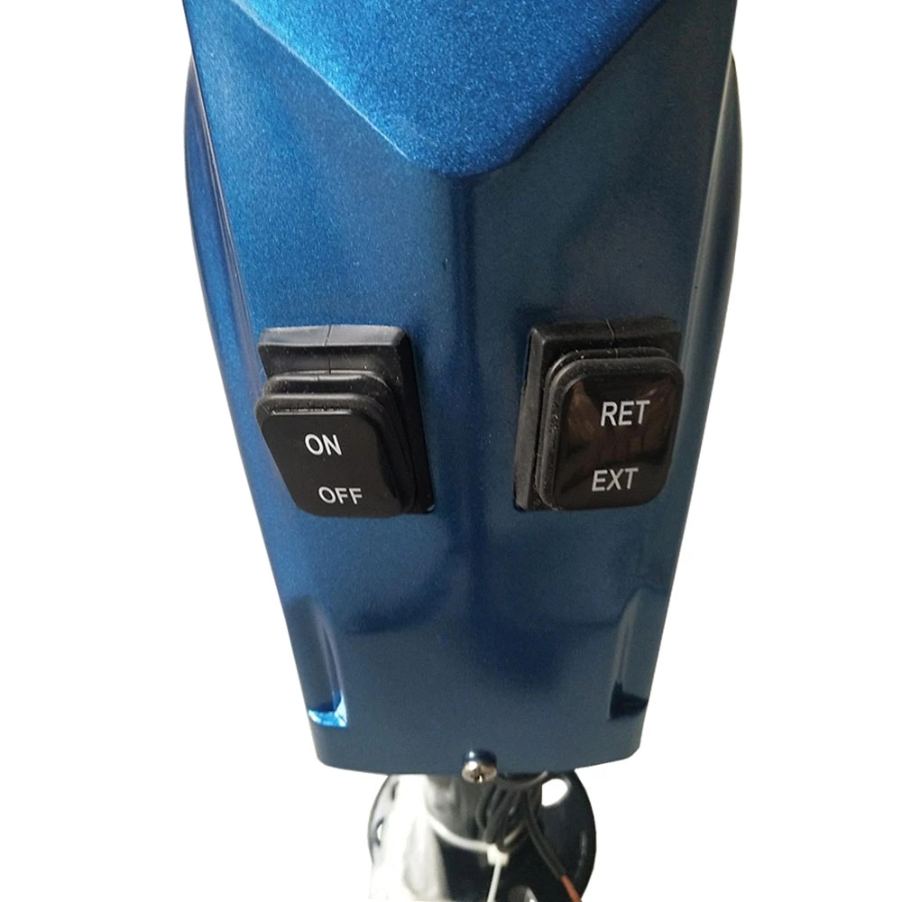 1BJY-324 4000 lbs Electric Trailer Power A-Frame Tongue Jack with Drop Leg for RV Camper Traveler, 12V DC, Blue