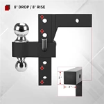 1BJY-HM-65 High Quality Reversible Ball Mount with Good Price Suitable for 2.5in Receiver