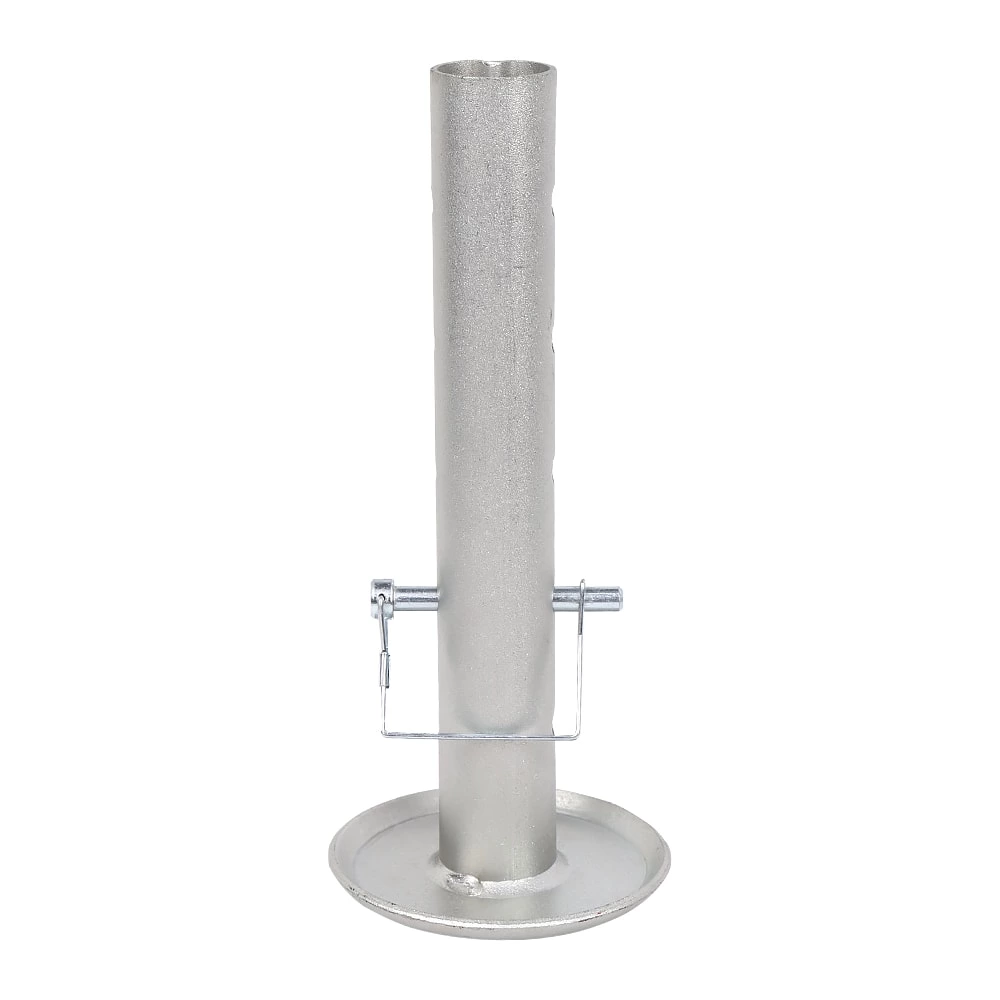 1BJY-JT-05 Trailer Jack Drop Leg Stand Foot Pad Base Insert Camper Fit Inner Diameter 2inch Jacks W/Pin