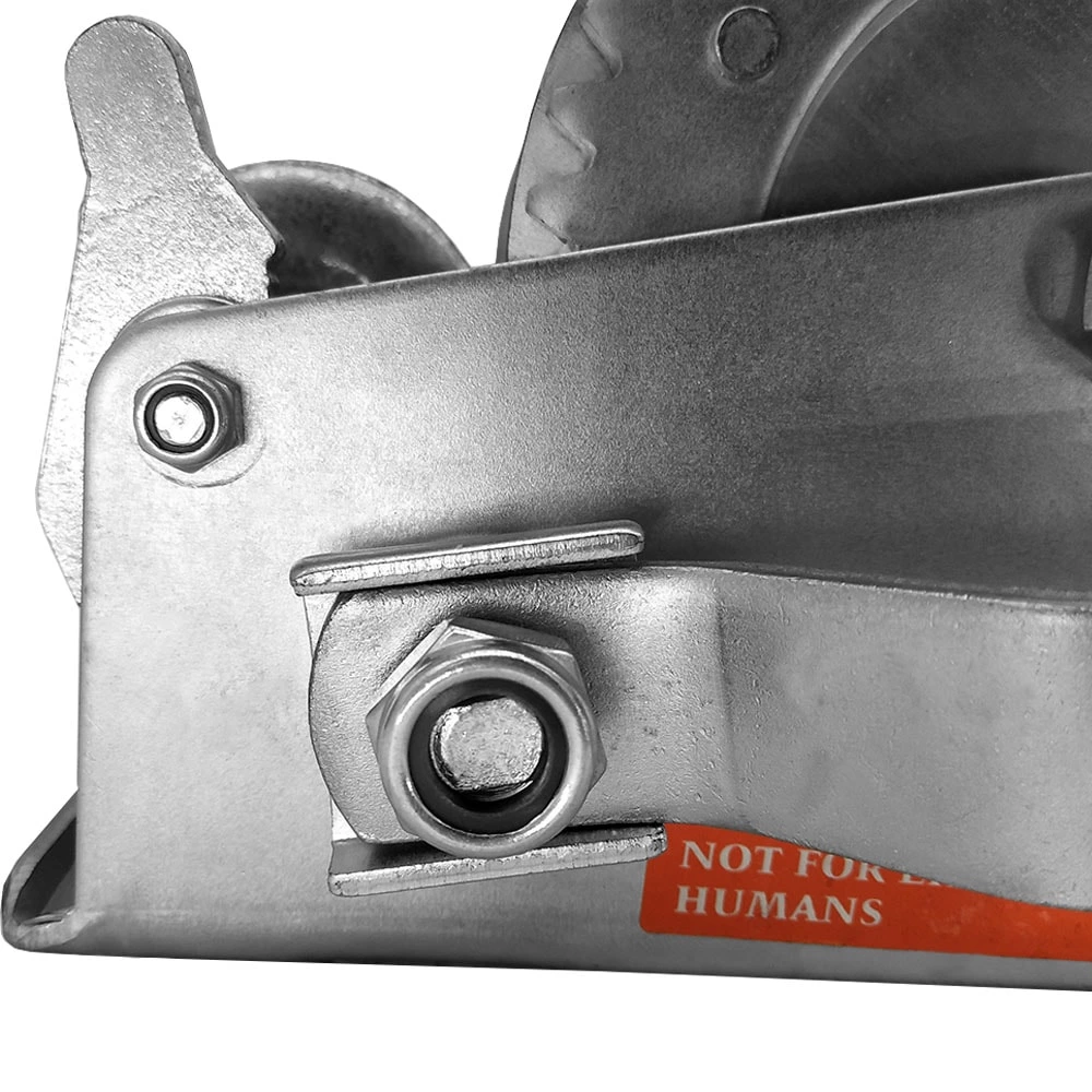 1BJY-HW-09B 2500lbs Hand Winch, with 8m(26ft)Black Strap for Boat Trailer Towing Winch