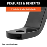 1BJY-HM-76 6 Inch Drop Hitch Mount Ball Mount Hitch High Quality Tow Bar