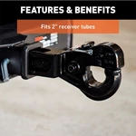 JY-PH-02C Receiver Mounts Trailer Towing Pintle Hook 6000 lbs Capacity