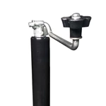 1BJY-TJ-17 A-Frame Jack RV Camper Trailer Tongue Boat Lift Drop Top Wind 2000 lbs Black