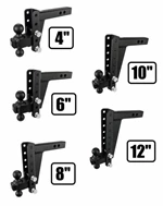 1BJY-HM-62 Trailer Hitch Receiver Powder Coating Color Zinc Nbjingyi Aluminum Alloy Adjustable Ball Mount Customized