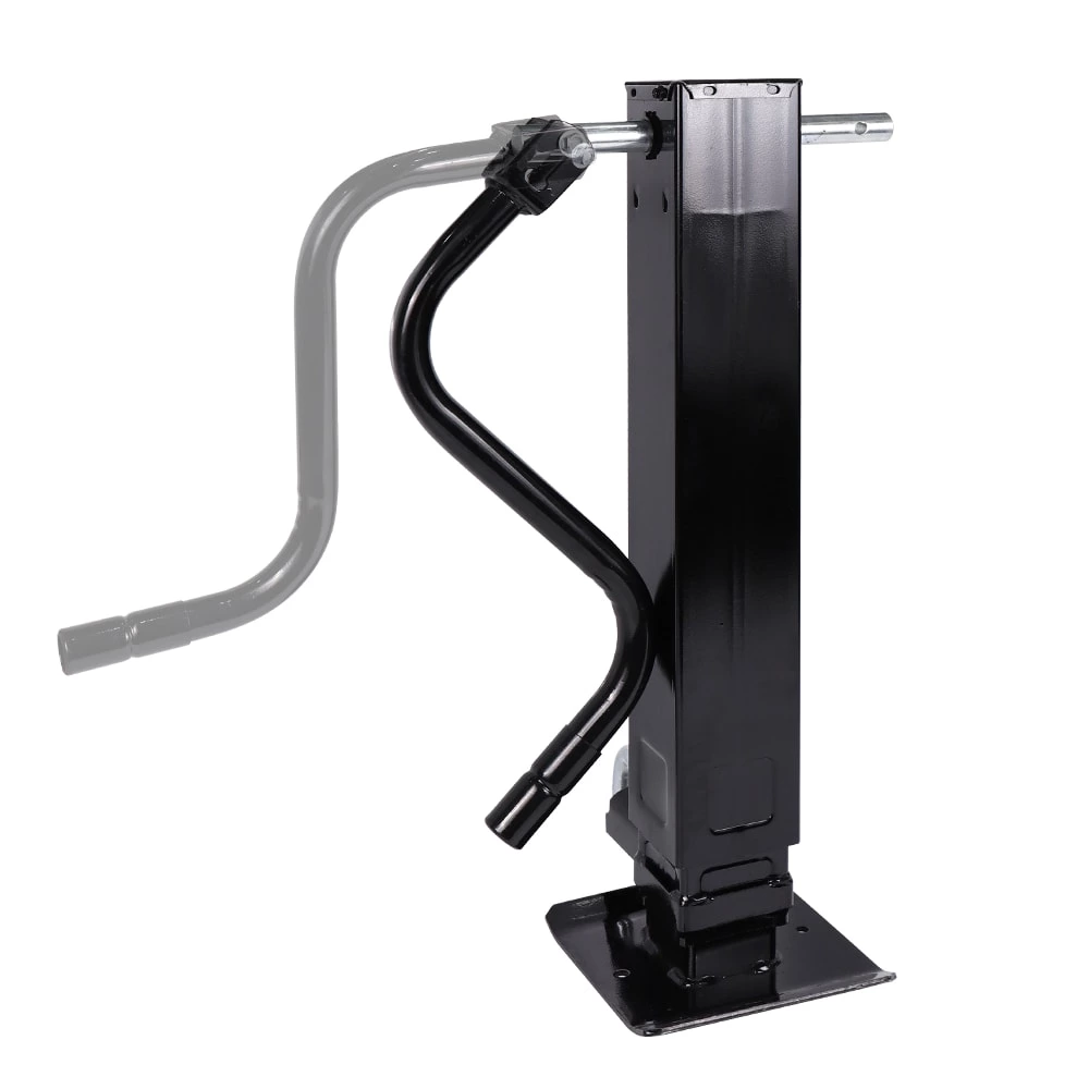 Gato de tubo cuadrado para soldar, resistente, con manija frontal y pata abatible, color negro, 1BJY-TJ-55B