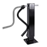 Gato de tubo cuadrado para soldar, resistente, con manija frontal y pata abatible, color negro, 1BJY-TJ-55B