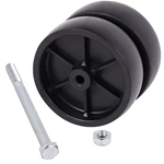 1BJY-JW-04 6inch Trailer Swirl Jack Caster Dual Wheel 2000lbs Capacity without Bracket