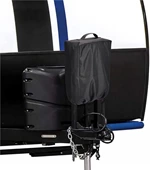 Waterproof Electric Tongue Jack Cover, Polyester Travel Trailer Tongue Jack Cover, 600D Universal RV Jack Cover for Trailer, RV, Camper, Sun, Waterproof and Snow (Black)