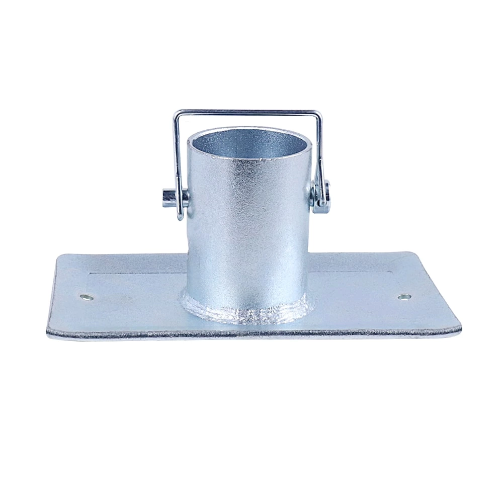 1BJY-JT-01 Trailer Jack Foot Plate 2000LBS Capacity with Pin Base for A-Frame Boat RV Camper Removable Fits 2inch Jacks