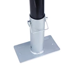 1BJY-JT-02 Trailer Jack Foot 2-Inch Diameter Tube Support 2000LBS Includes Latching Pin